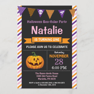 Invitation à la fête d'anniversaire d'Halloween