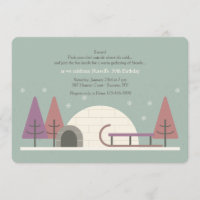 Invitation à la fête d'anniversaire d'hiver