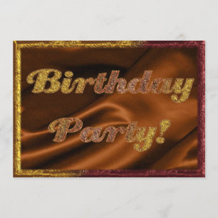 Invitation à la fête d'anniversaire d'or
