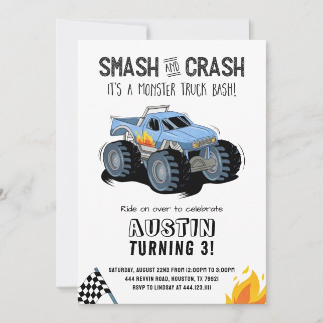 Invitation à la fête d'anniversaire du Camion Mons (Devant)