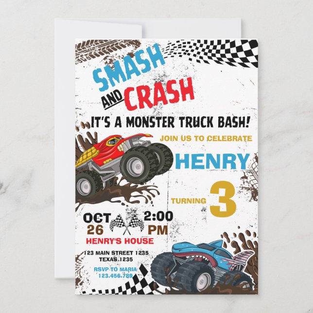 Invitation à la fête d'anniversaire du Camion Mons (Devant)