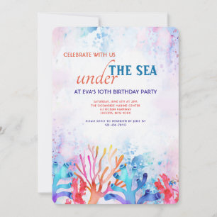Invitation à la fête d'anniversaire du Coral Water