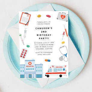 Invitation à la fête d'anniversaire du docteur en