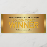 Invitation à la fête d'anniversaire du gagnant du