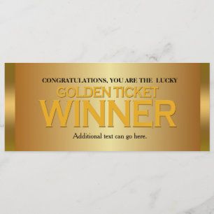 Invitation à la fête d'anniversaire du gagnant du 