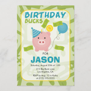 Invitation à la fête d'anniversaire du garçon avec