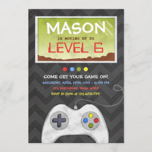 Invitation à la fête d'anniversaire du Jeu Vidéo
