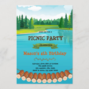 Invitation à la fête d'anniversaire du lac