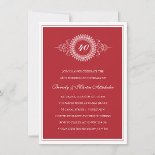 Invitation à la fête d'anniversaire du médaillon