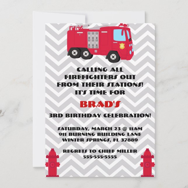Invitation à la fête d'anniversaire du Moteur de C (Devant)