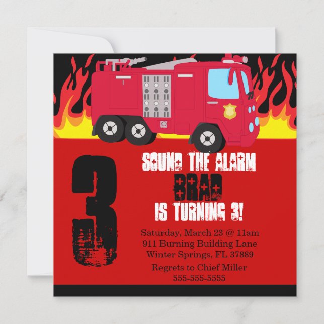 Invitation à la fête d'anniversaire du Moteur de C (Devant)
