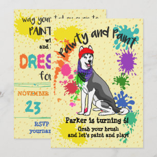 Invitation à la fête d'anniversaire du Sibérie Hus