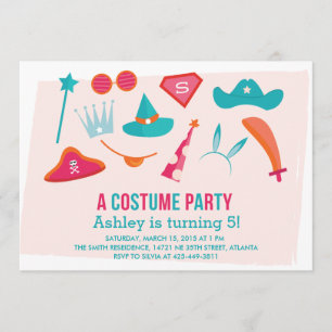 Invitation à la fête d'anniversaire d'une fille