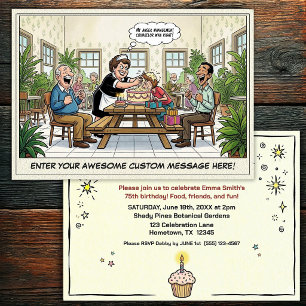 Invitation à la fête d'anniversaire d'une personne