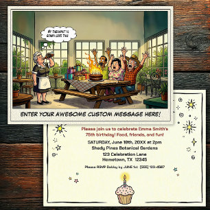 Invitation à la fête d'anniversaire d'une personne