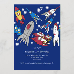 Invitation à la fête d'anniversaire inspirée par l