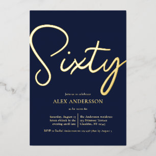 Invitation à la fête d'anniversaire masculine
