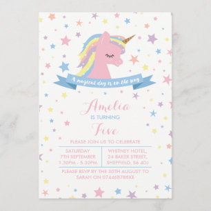 Invitation à la fête d'anniversaire organisée par 