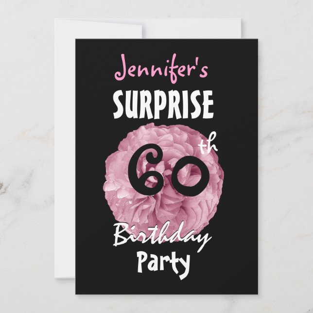 Invitation à la fête d'anniversaire personnalisée  (Devant)