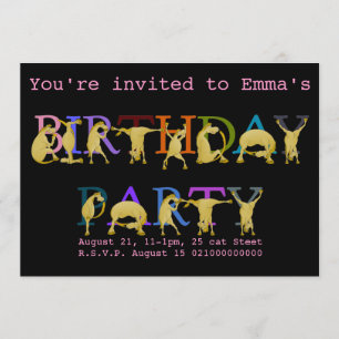 Invitation à la fête d'anniversaire Pony, couleur