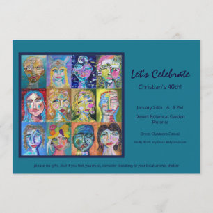 Invitation à la fête d'anniversaire pour adultes