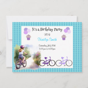 Invitation à la fête d'anniversaire pour filles