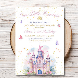 Invitation à la fête d'anniversaire royale du chât