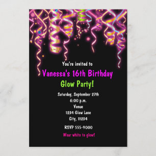Invitation à la fête d'anniversaire sombre