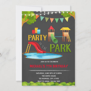 Invitation à la fête dans le parc