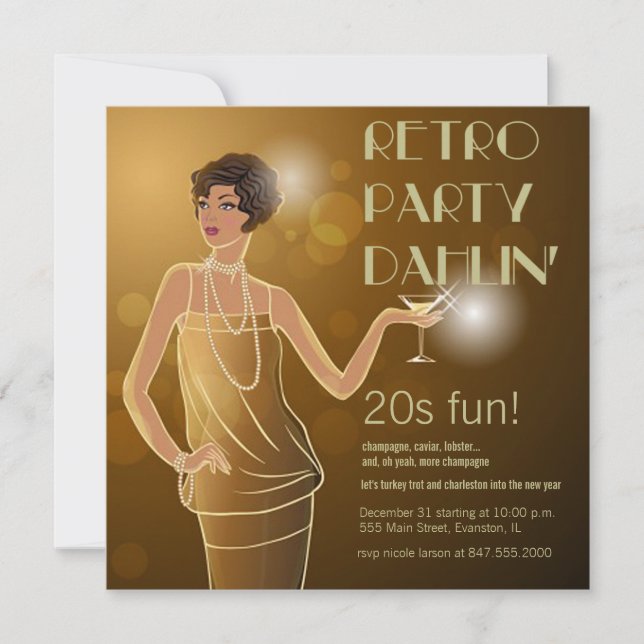 invitation à la fête dans les années 20 (Devant)