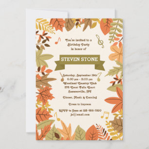 Invitation à la fête d'automne