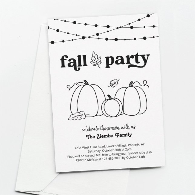 Invitation à la fête d'automne (Créateur téléchargé)