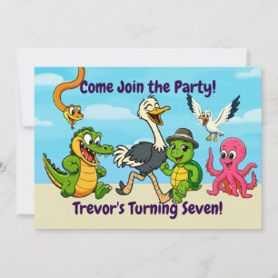 Invitation à la fête d'aventure de Nae Nae et Lulu