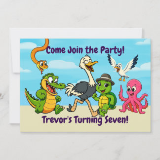 Invitation à la fête d'aventure de Nae Nae et Lulu