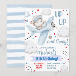 Invitation à la fête d'avion, anniversaire d'avion