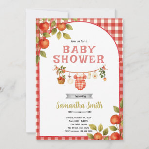 Invitation à la fête de baby shower Apple