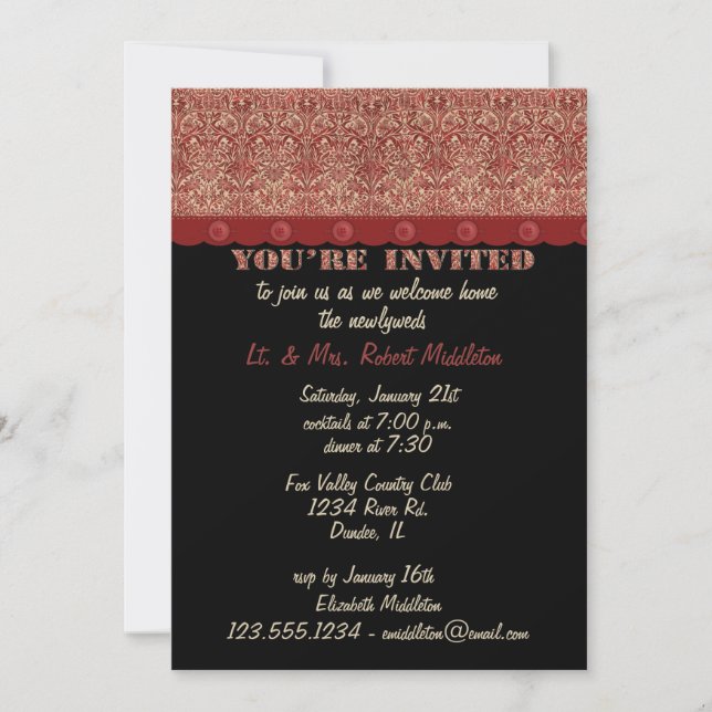 Invitation à la fête de bienvenue à la maison (Devant)