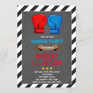 Invitation à la fête de boxe