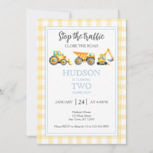 Invitation à la fête de construction d'arrêt de la