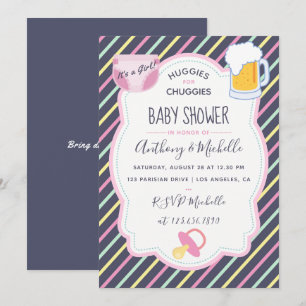 Invitation à la fête de couches Huggies pour Chugg