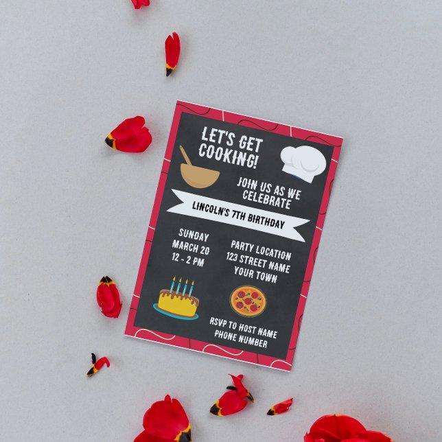 Invitation à la fête de cuisine mignonne (Créateur téléchargé)