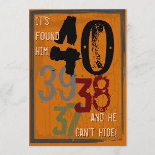 Invitation à la fête de décompte des grungy pour l