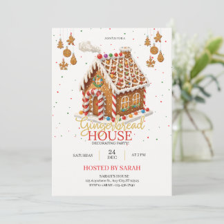 Invitation à la fête de décoration de maison en pa