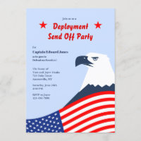 Invitation à la fête de déploiement d'American Eag