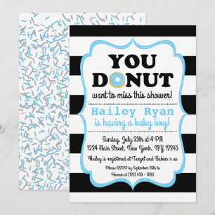 Invitation à la fête de douche de bébé gourmand