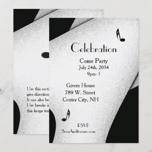 Invitation à la fête de fête classique 5"x 7"