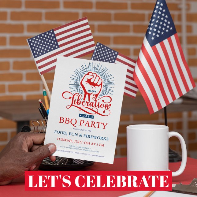 Invitation à la fête de feu d'artifice du jour de  (Créateur téléchargé)