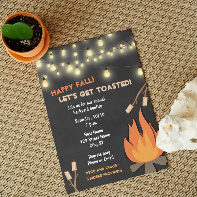 Invitation à la fête de feu de joie d'automne (Créateur téléchargé)