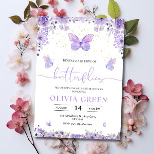 Invitation à la Fête de Fiançailles aux Papillons 