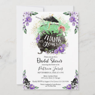 Invitation à la fête de fiançailles de sorcières H